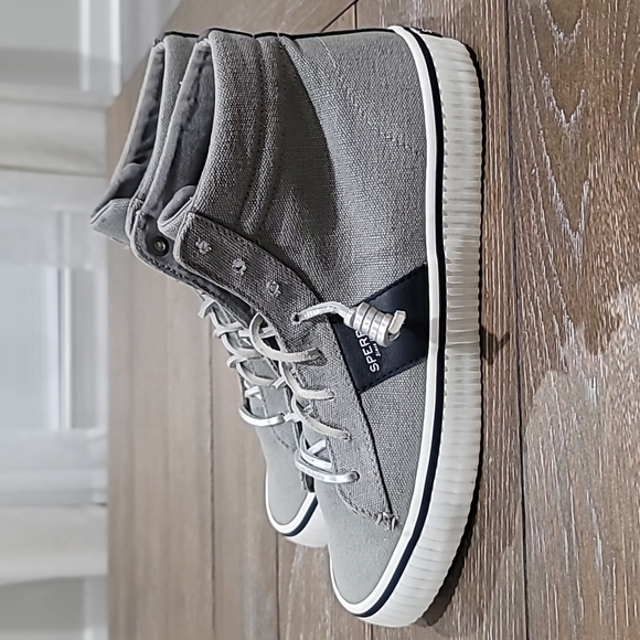 Sperry Rave Verge Hi-Top Sneaker Grey Size 9.5 - Picture 6 of 16